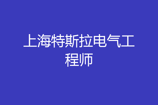 上海特斯拉电气工程师