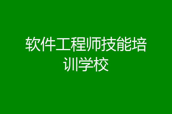 软件工程师技能培训学校