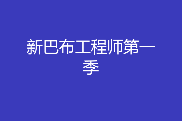 新巴布工程师第一季