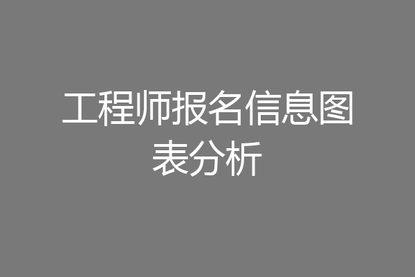 工程师报名信息图表分析