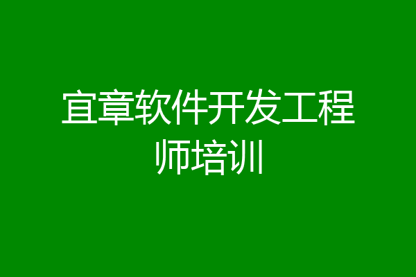 宜章软件开发工程师培训