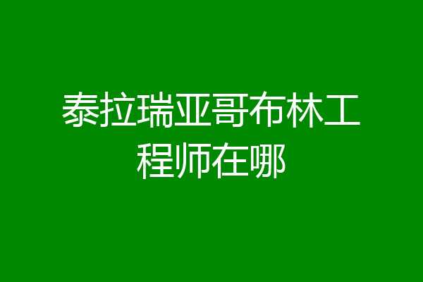 泰拉瑞亚哥布林工程师在哪