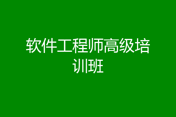 软件工程师高级培训班