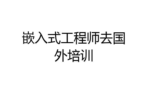 嵌入式工程师去国外培训