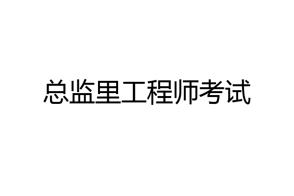 总监里工程师考试