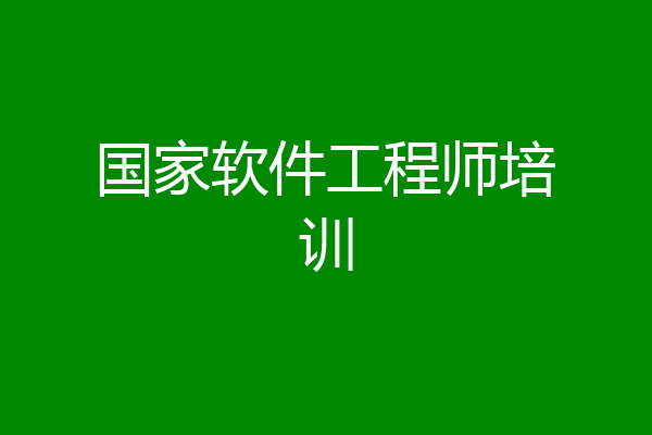 国家软件工程师培训