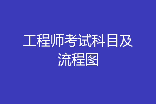工程师考试科目及流程图