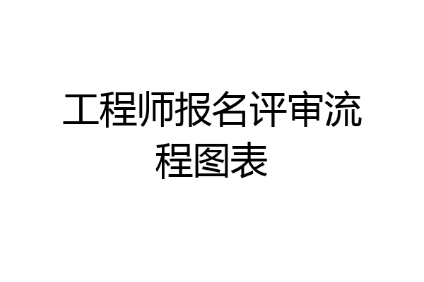工程师报名评审流程图表