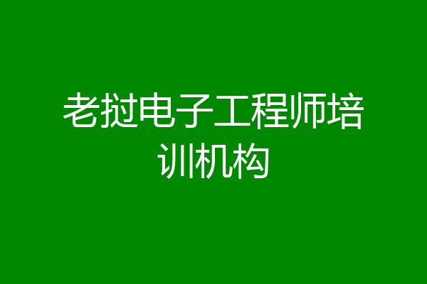 老挝电子工程师培训机构