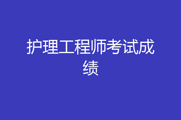 护理工程师考试成绩