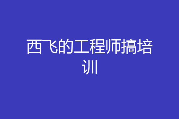 西飞的工程师搞培训