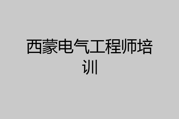 西蒙电气工程师培训