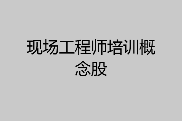 现场工程师培训概念股