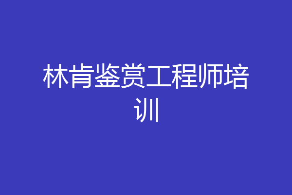林肯鉴赏工程师培训