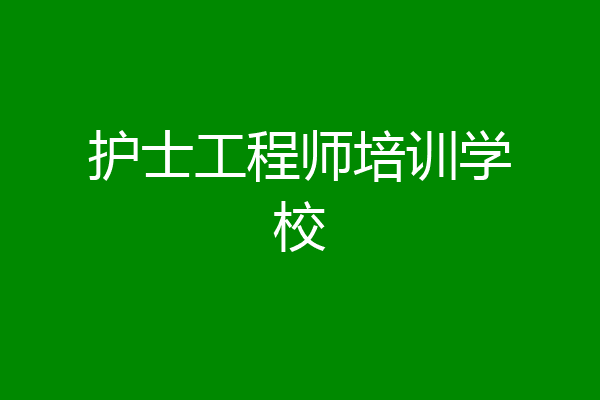 护士工程师培训学校