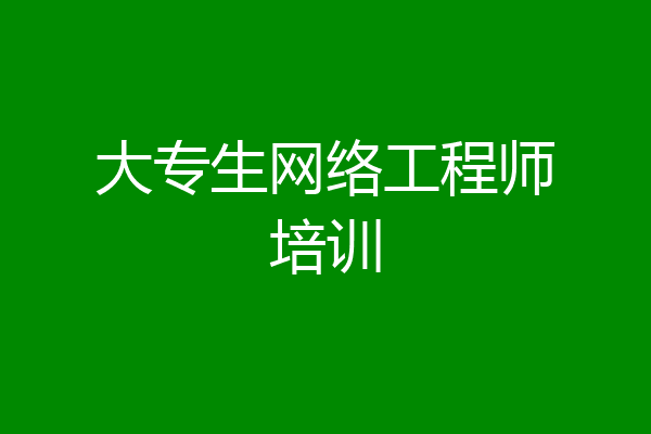 大专生网络工程师培训