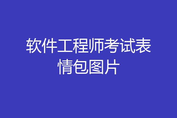 软件工程师考试表情包图片