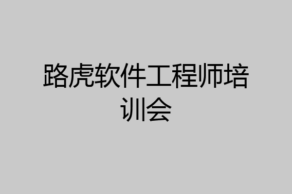 路虎软件工程师培训会