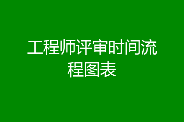 工程师评审时间流程图表