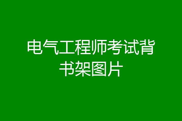 电气工程师考试背书架图片