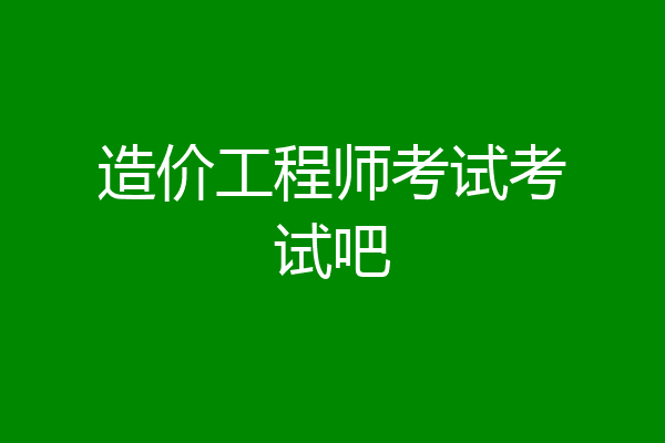 造价工程师考试考试吧