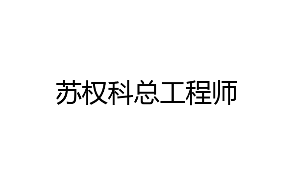 苏权科总工程师