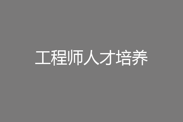 工程师人才培养
