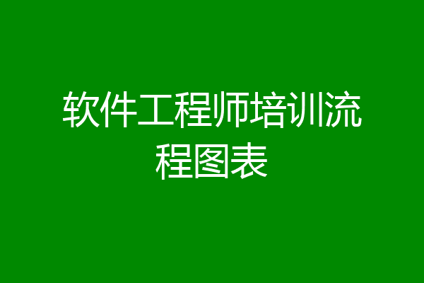 软件工程师培训流程图表
