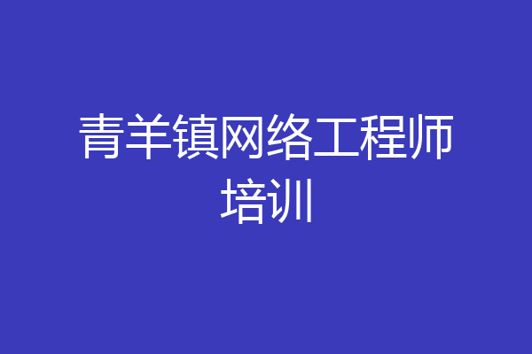 青羊镇网络工程师培训