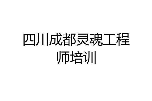 四川成都灵魂工程师培训