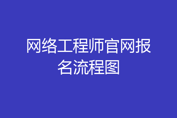 网络工程师官网报名流程图
