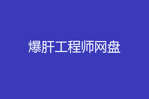 爆肝工程师网盘