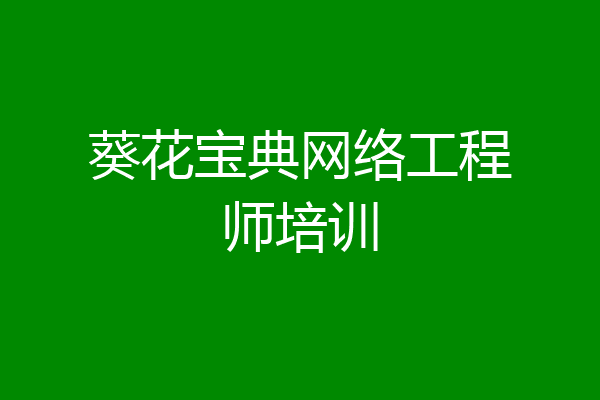 葵花宝典网络工程师培训