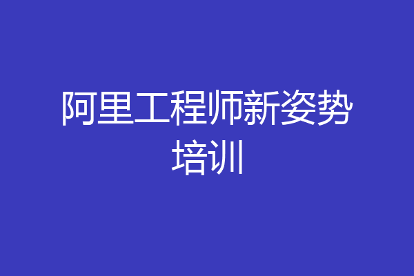 阿里工程师新姿势培训