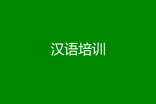汉语培训