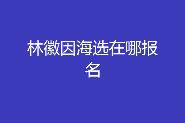林徽因海选在哪报名