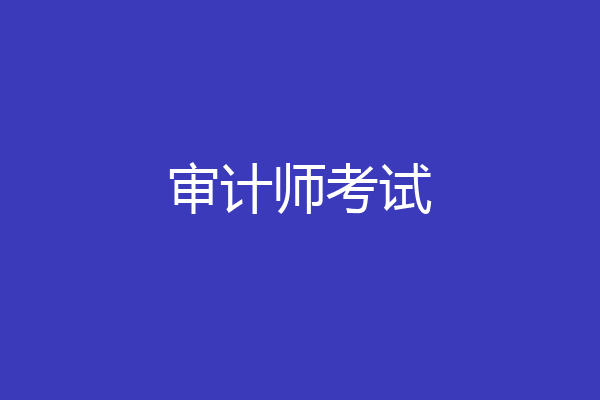 审计师考试