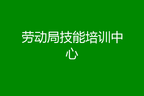 劳动局技能培训中心
