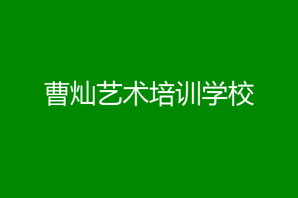 曹灿艺术培训学校