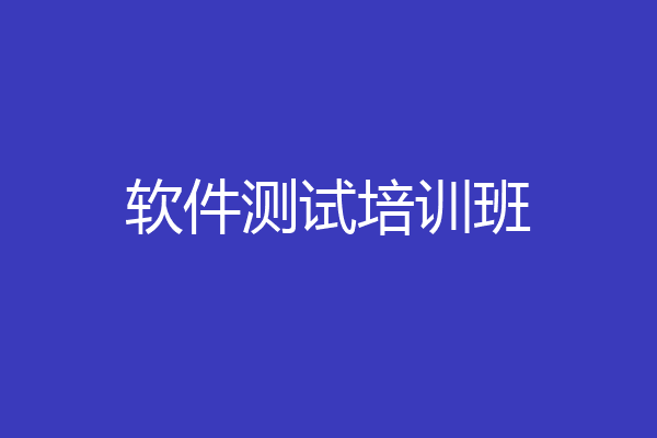 软件测试培训班