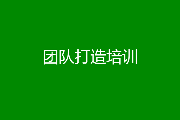 团队打造培训