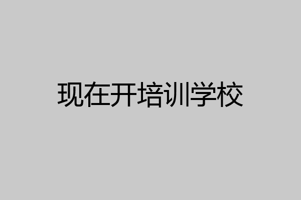现在开培训学校