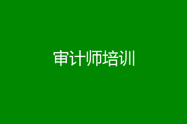 审计师培训
