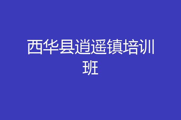 西华县逍遥镇培训班