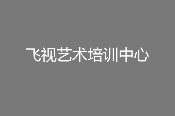 飞视艺术培训中心