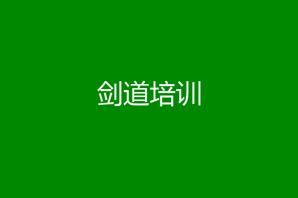 剑道培训