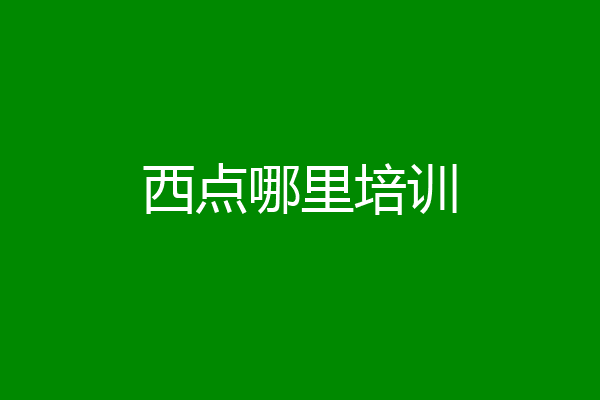 西点哪里培训