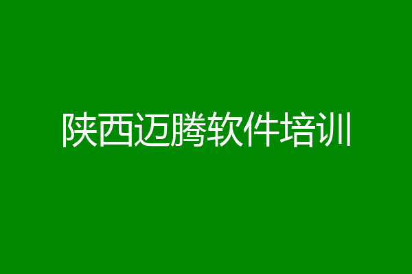 陕西迈腾软件培训