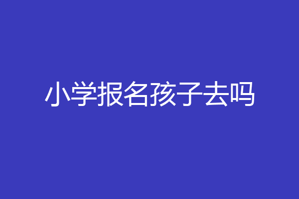 小学报名孩子去吗