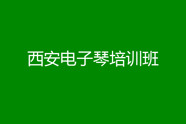 西安电子琴培训班